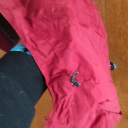 North Face winter jacket used, size L, red-gray