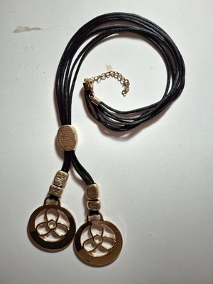 Glamour Necklace like new, black and gold