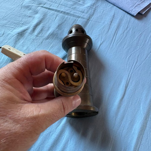 Vintage lighthouse table lamp made of solid bronze, like new
