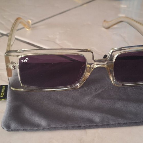 Ojo women's sunglasses with transparent frame like new