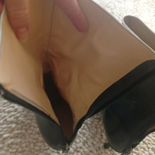Jimmy Choo Black Boots Like New 39.5 With Zipper