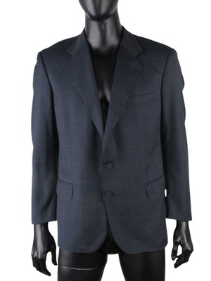 Kent & Curwen men's wool blazer size M blue windowpane