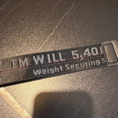 Off-White keychain, modern streetwear style