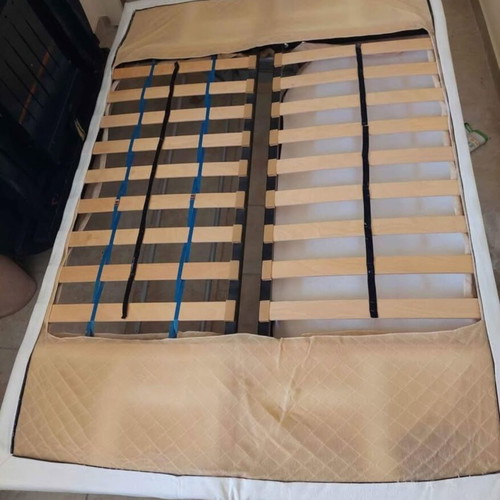 Sofa bed metal frame used with removable washable linen mattress