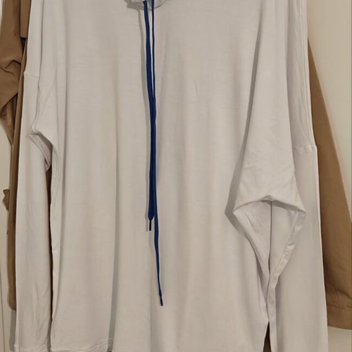 Sugarfree White Long-Sleeve Blouse Size Large Like New