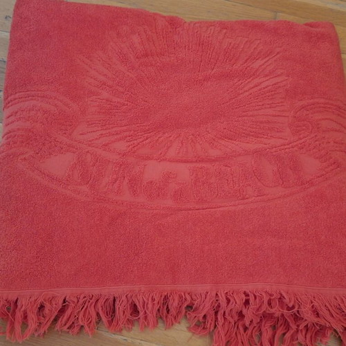 Sun of a Beach beach towel large, new, cotton, red