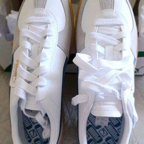 Puma Palermo sneakers size 44 new, white and blue leather