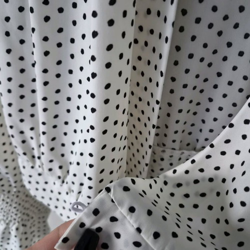 Twenty-29 wrap top polka dot size L like new