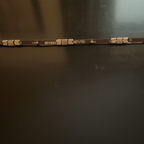 Seventy leather thin boho belt like new with studs and chain