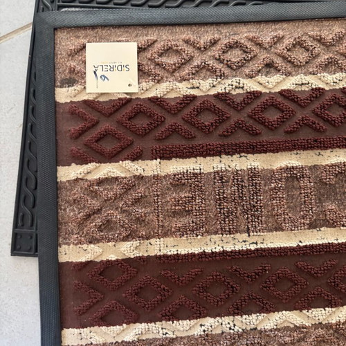 Outdoor doormat new with hard rubber