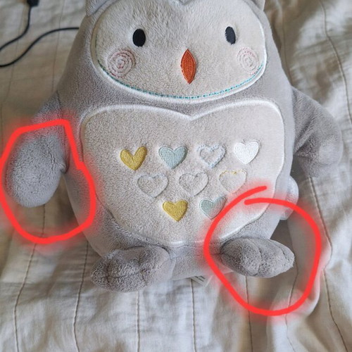 Olie Tomee Tipee plush toy with lullabies used