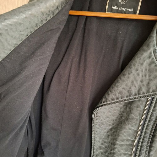 Julia Bergovich women's leather jacket XXL like new, black