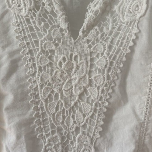 White shirt mini dress size XL like new, breathable poplin fabric