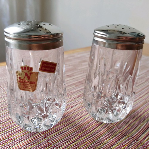Nachtman salt and pepper set like new with sticker