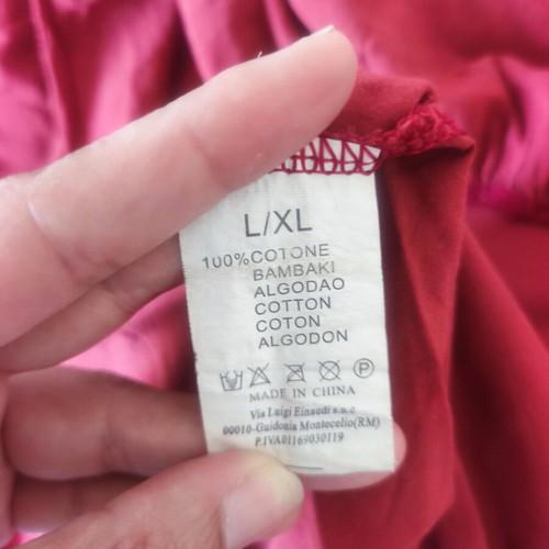 Long red skirt one size like new