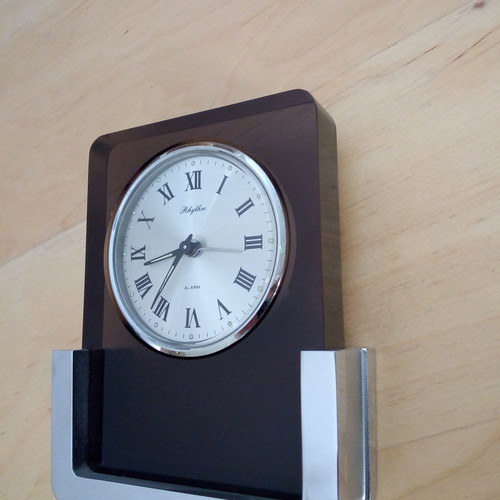 Rythm mechanical 24-hour table clock unused