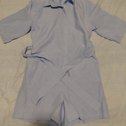 Stradivarius jumpsuit turquoise size M like new, shirt fabric