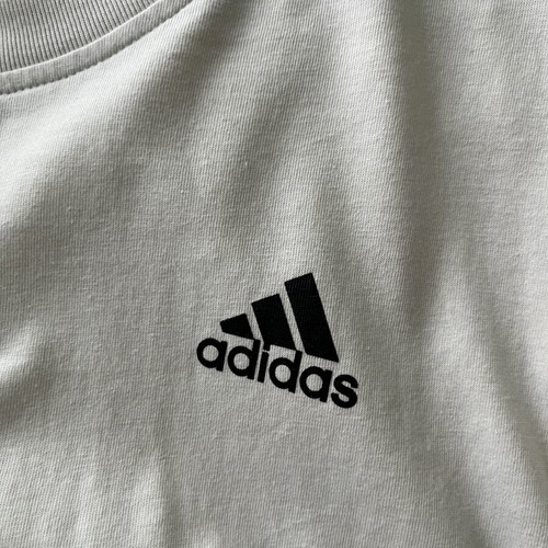 Adidas T-shirt unisex used, size L, black and white