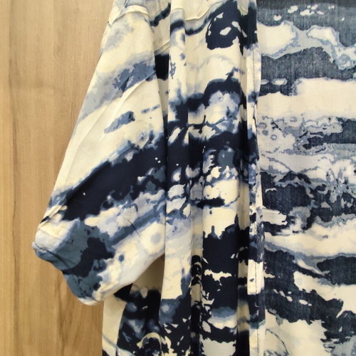 Esmara long kimono tie dye blue