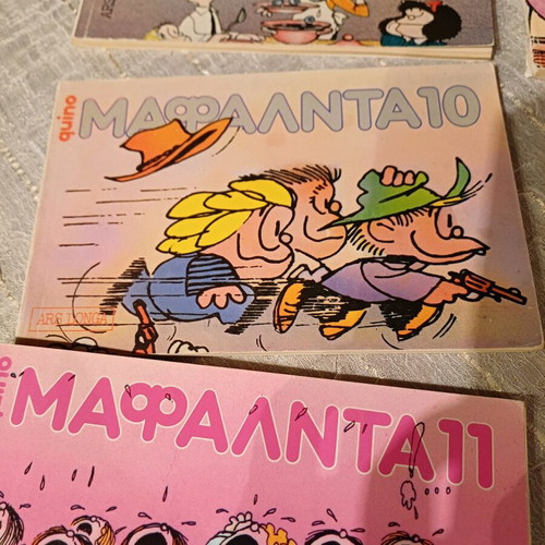 Mafalda comics used, issues 1,3,5,7-12