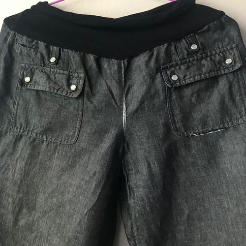 Xanaka harem pants gray anthracite like new, linen and cotton, size 40