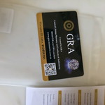 Σκουλαρίκια οβαλ μοϊσανίτης 0.5 καρατίων καινούργια με πιστοποιητικό GRA