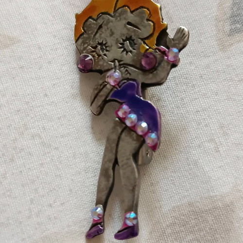 Handmade Betty Boop pin new