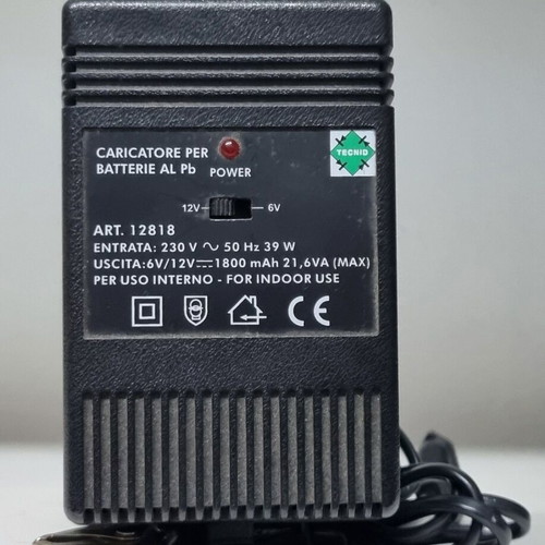 Φορτιστής μπαταριών μολύβδου (Pb) 6V/12V, 1800mAh, εσωτερικού χώρου