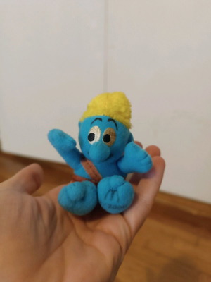 Plush Smurf small used from McDonalds 2000