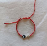 Children's handmade bracelet with initial E new