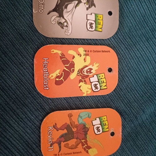 Ben10 metal tags used
