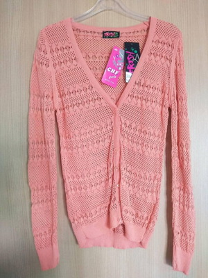 Women's cardigan new, one size, pink
