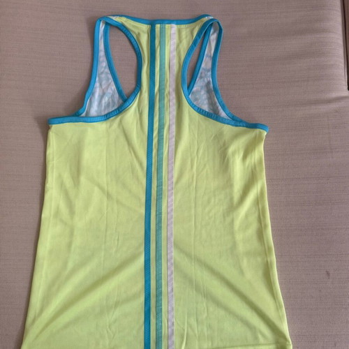 Adidas shirt like new, size S, yellow and turquoise