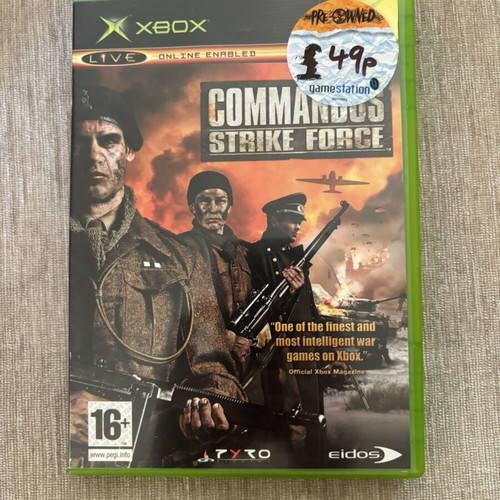 Commandos Strike Force Xbox Original English Complete used