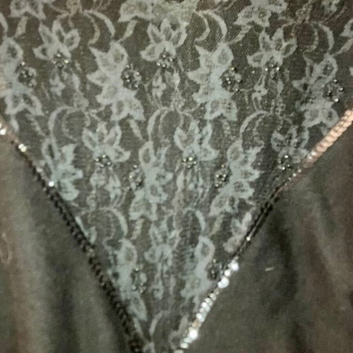 Wool dress used with lace black size M