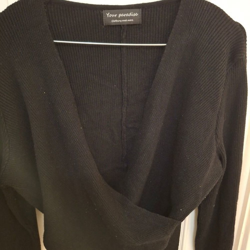 Black bolero pullover like new