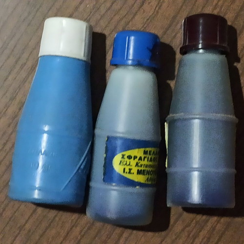 Collectible office items used, set of 9 pieces