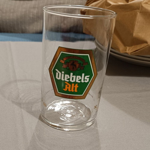 Diebels Alt Vintage 70s Beer Glass 200 ml Like New