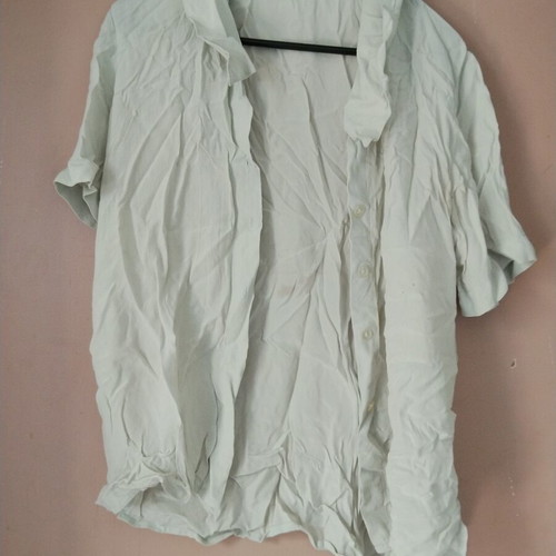 Svila Pure Silk Vintage Women's Shirt used, one size, light gray