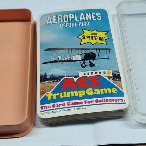 Ace Airplanes before 1940 card game used, complete