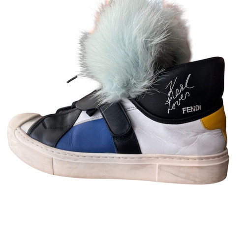 Fendi Karlita sneakers used, size 37, white and black