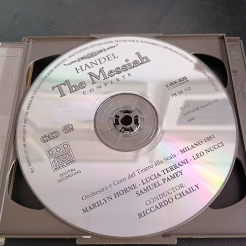 The Messiah Complete Handel 2 CD set used, classical