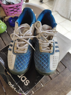 Adidas Barricade αθλητικά τέννις μεταχειρισμένα νούμερο 44 άσπρο μπλε