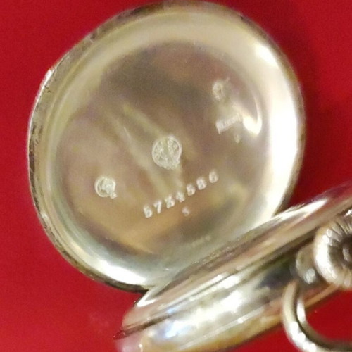 Omega pocket watch 35mm 1915 silver 0.900 like new