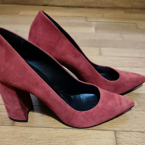 Massimo Granieri red suede women's pumps new size 37