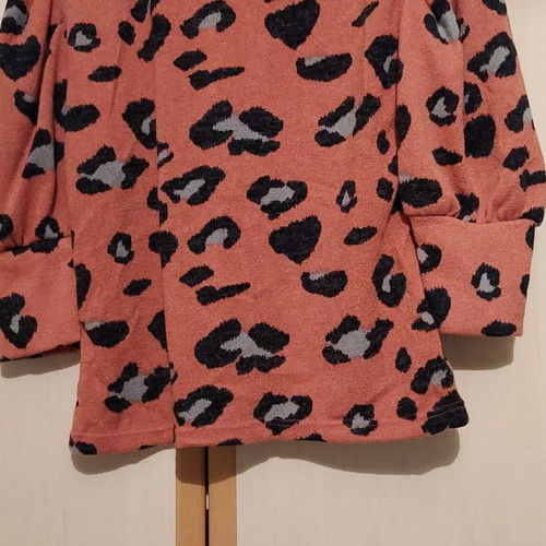 Doretta leopard thin knit new, brown, size S