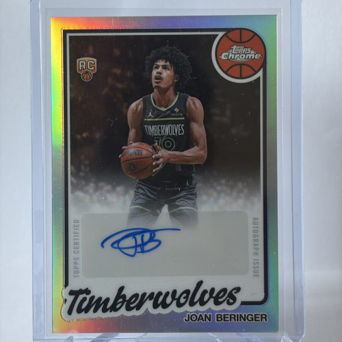 2025-26 Topps Chrome Update RC Joan Berringer autograph card