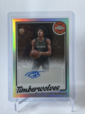 2025-26 Topps Chrome Update RC Joan Berringer autograph card