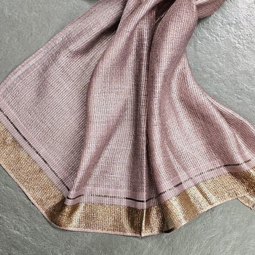 Doca scarf new pink/purple with gold details