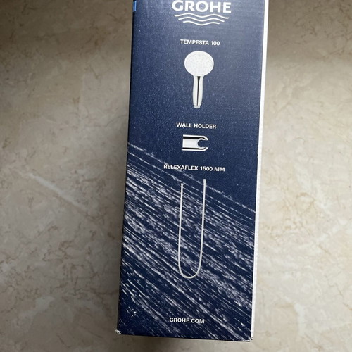 Grohe Tempesta 100 Shower Set new with handset, hose and holder